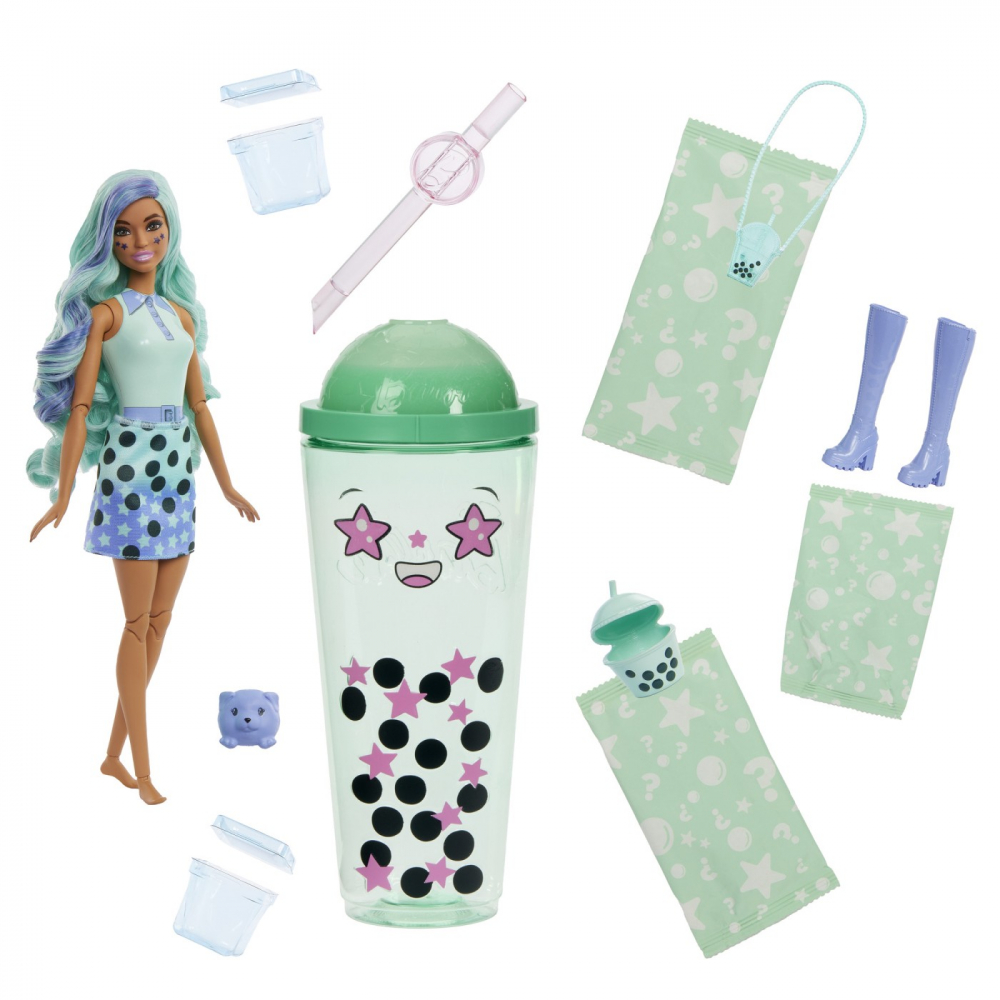 Barbie pop reveal bubble tea papusa barbie green tea, varsta de la 3 ani la 7 ani [2]