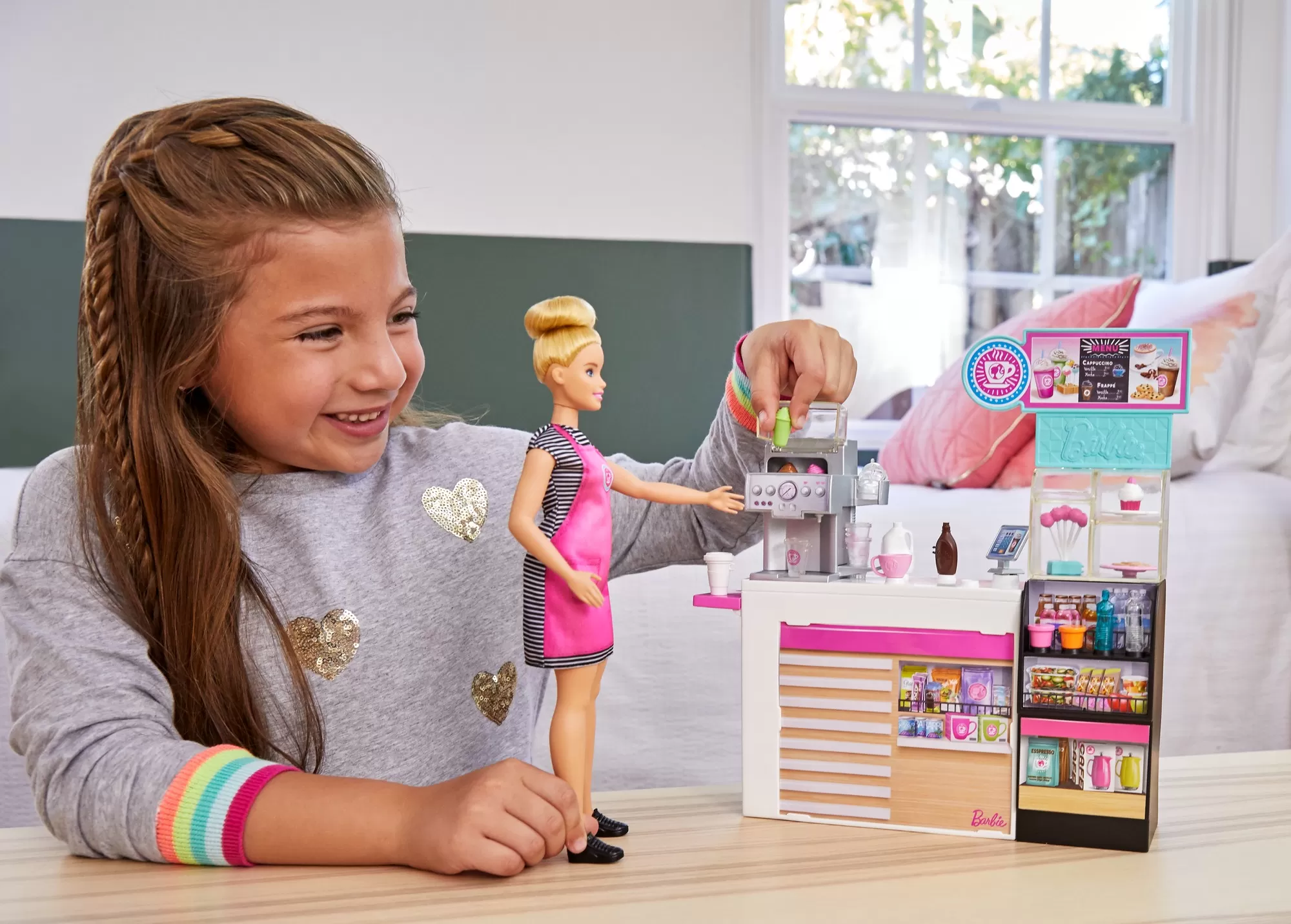 Barbie set cafenea cu 20 de accesorii, varsta de la 3 ani la 10 ani [3]