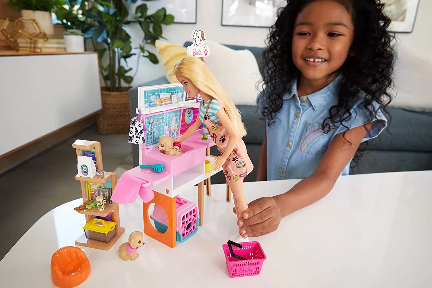 Barbie set de joaca magazin accesorii animalute, varsta de la 3 ani la 10 ani [3]