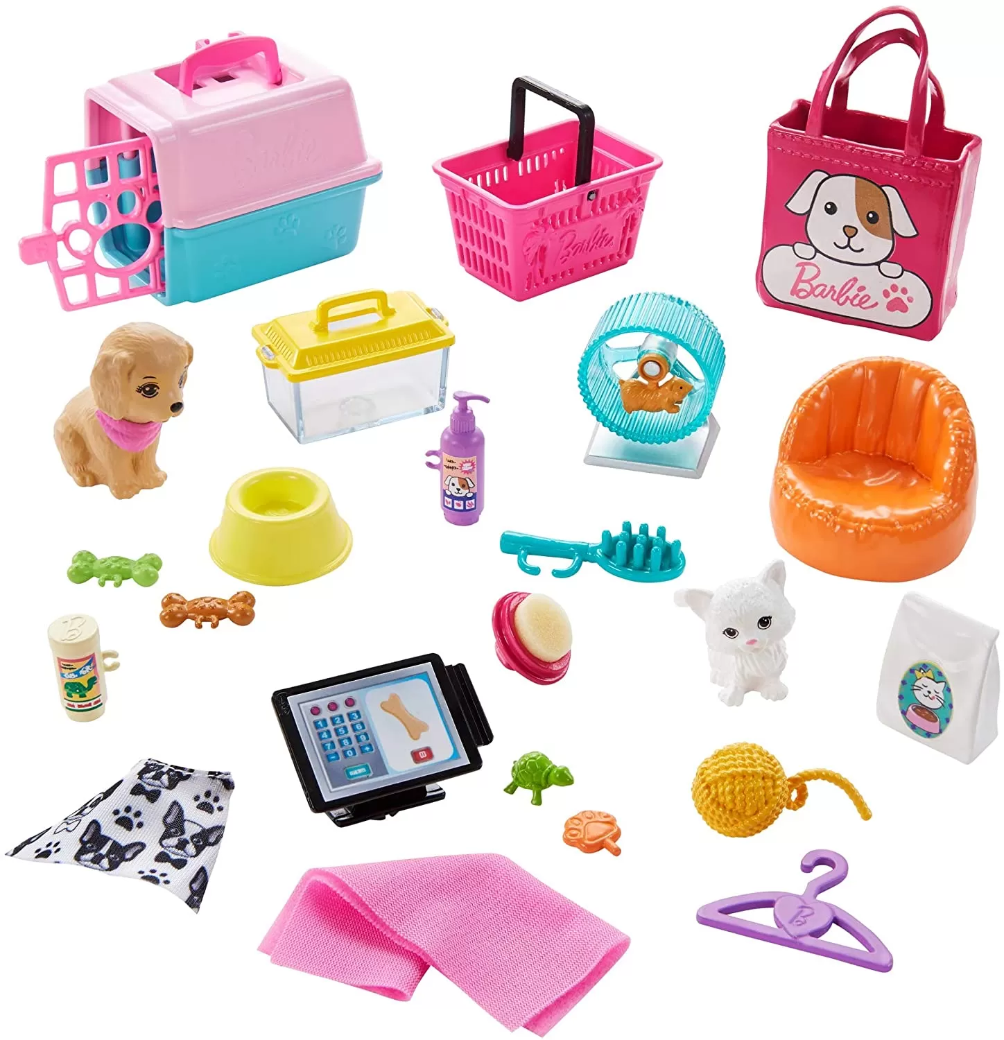 Barbie set de joaca magazin accesorii animalute, varsta de la 3 ani la 10 ani [5]