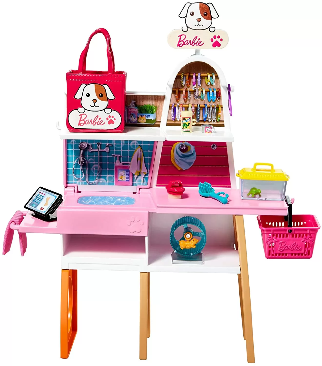 Barbie set de joaca magazin accesorii animalute, varsta de la 3 ani la 10 ani [6]