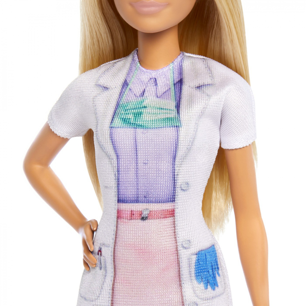 Barbie set de joaca papusa barbie blonda face cariera stomatolog, varsta de la 3 ani la 7 ani [5]