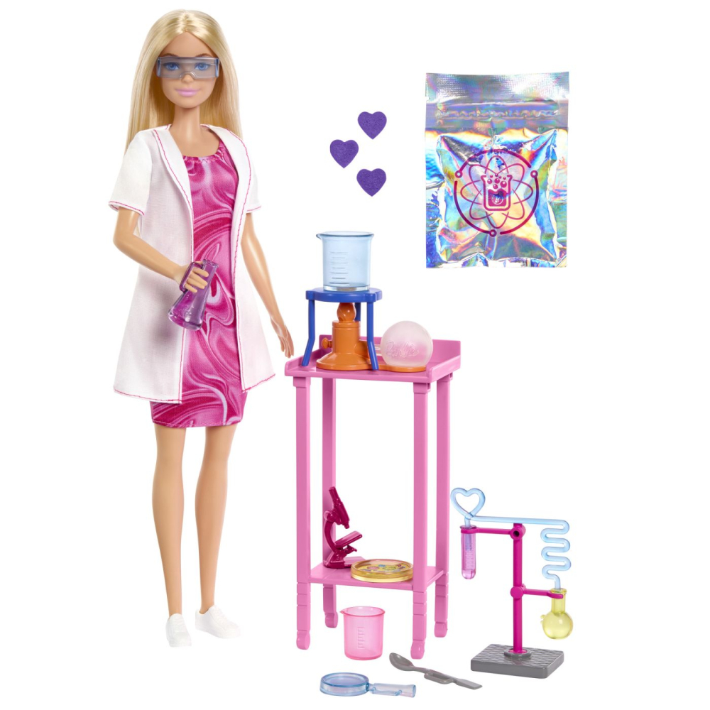 Barbie set de joaca papusa barbie face cariera om de stiinta copii varsta 3 ani - 7 ani [2]