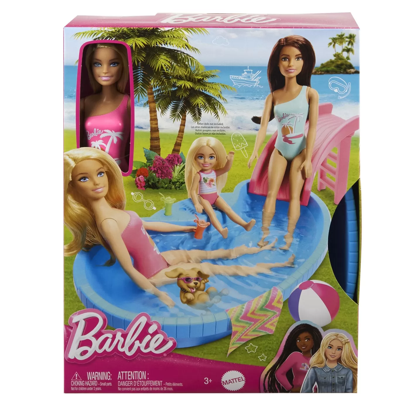 Barbie set papusa barbie blonda si piscina, varsta de la 3 ani la 7 ani [1]