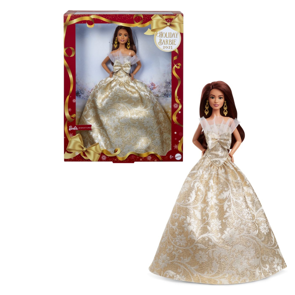 Barbie signature papusa barbie bruneta de sarbatori 2025 copii varsta 6 ani - 12 ani [2]