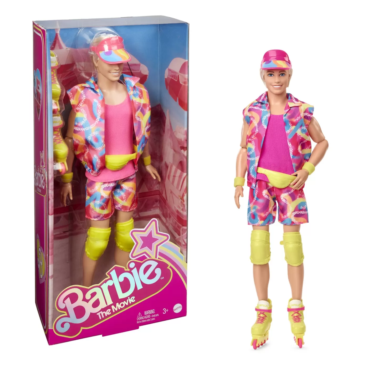 Barbie the movie papusa ken cu patine cu rotile, varsta de la 3 ani la 7 ani [6]