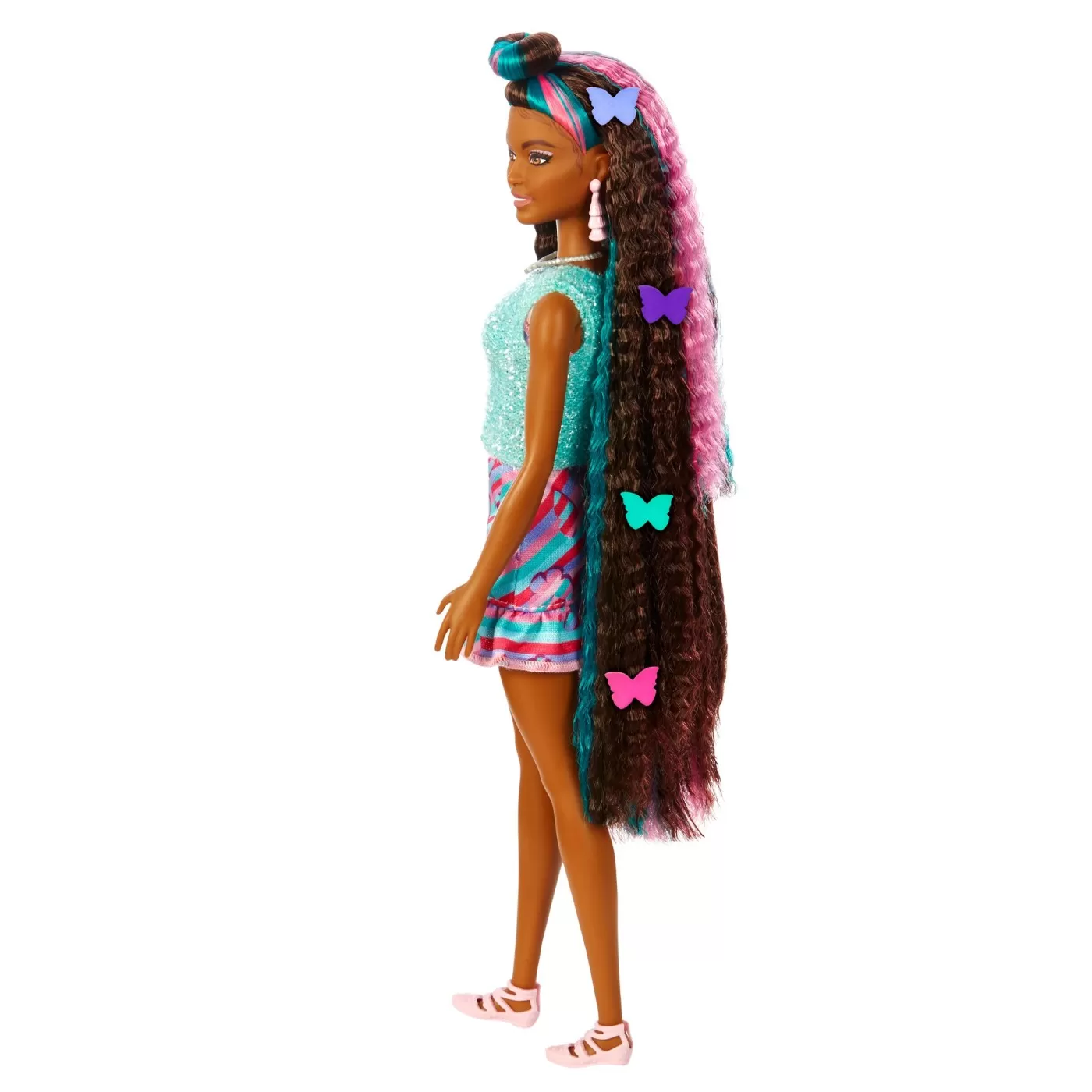 Barbie totally hair papusa barbie curcubeu, varsta de la 3 ani la 12 ani [9]