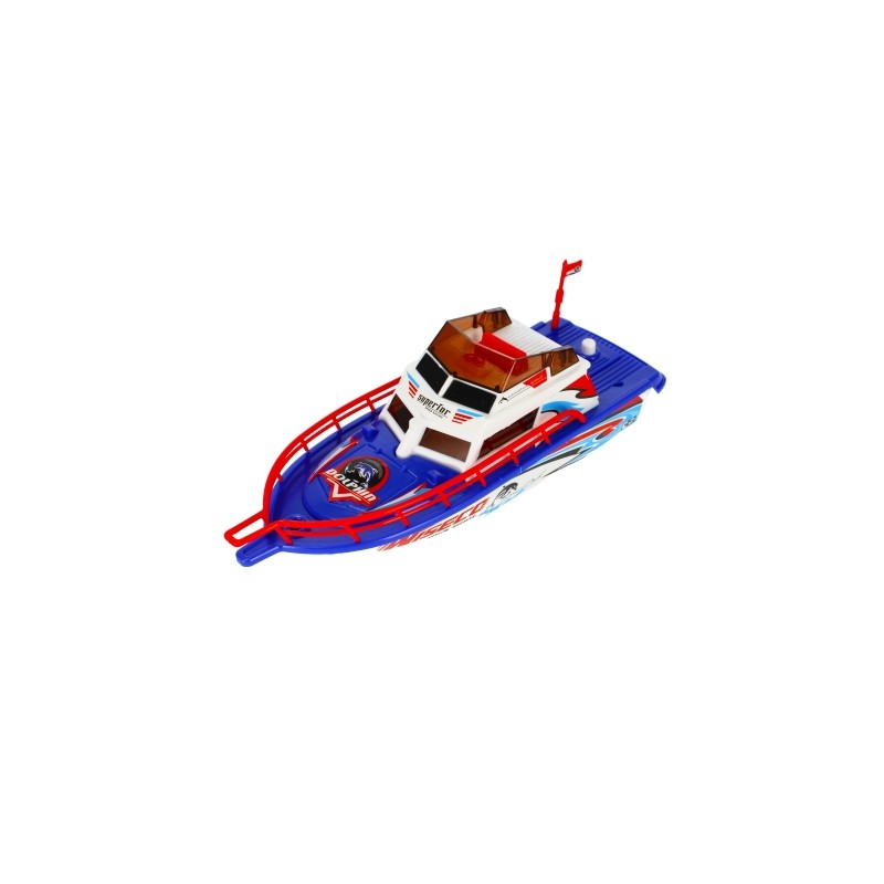 Barca de viteza MegaCreative 443498, 23cm, cu sunete si lumini, necesita baterii 3xAA, plastic, diverse culori, 3+ ani [5]