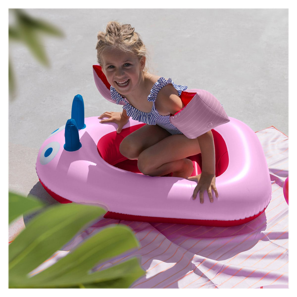 Barcuta gonflabila, roz, Quut Toys, copii varsta 3-7 ani [3]