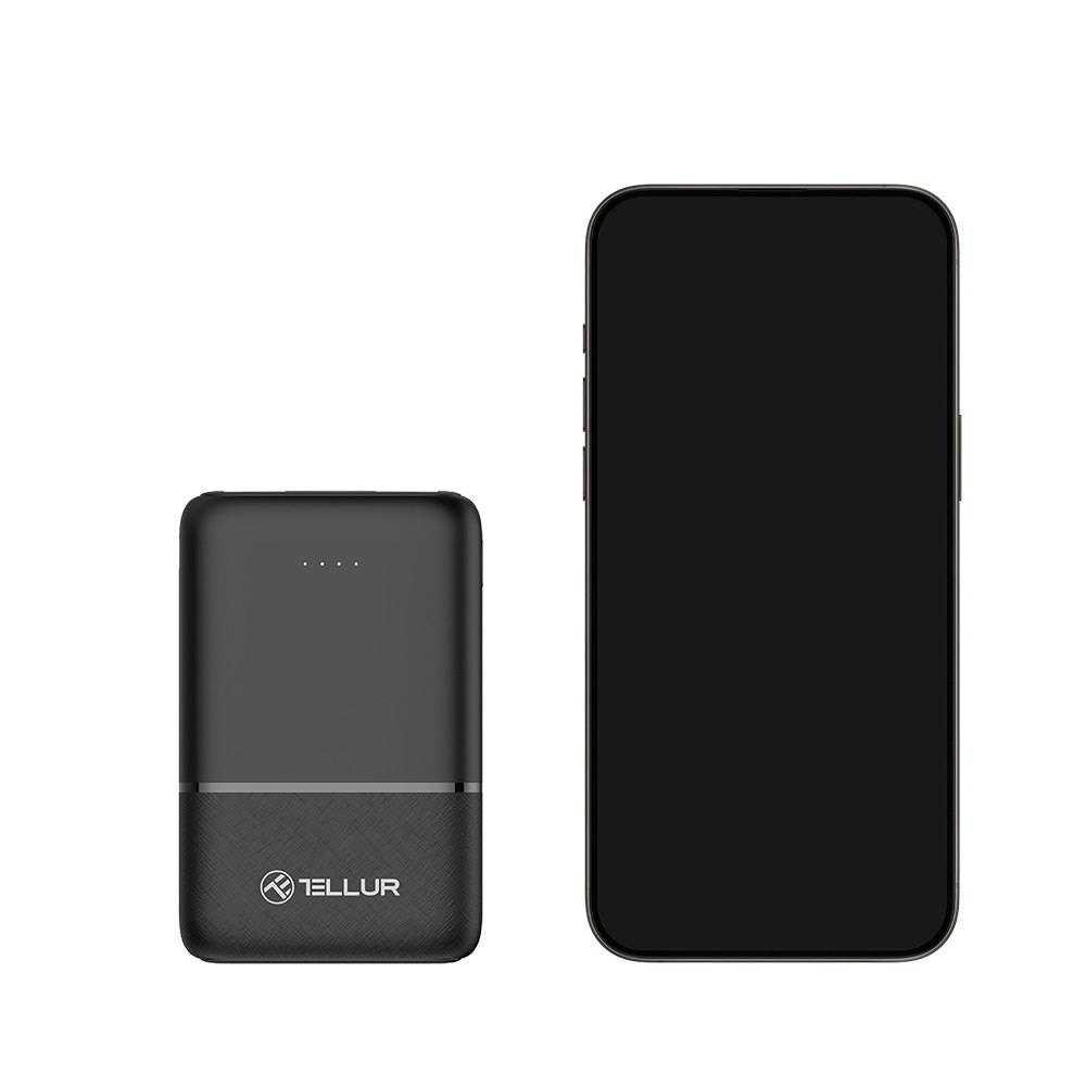 Baterie externă Tellur 5000mAh 2xUSB+USB-C+MicroUSB, negru [7]