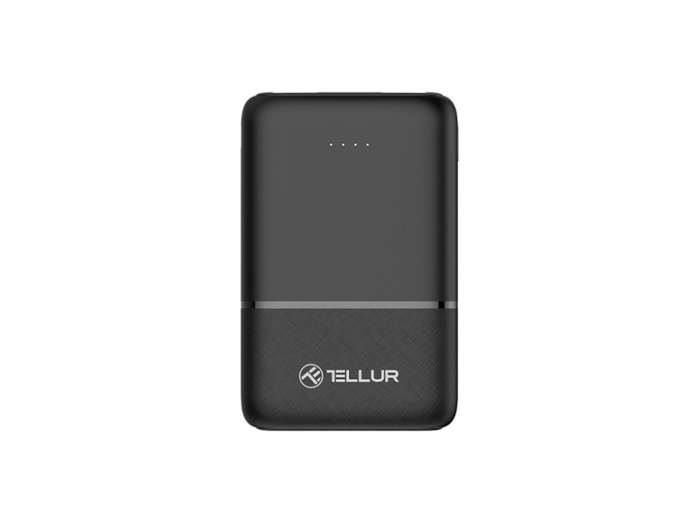 Baterie externă Tellur 5000mAh 2xUSB+USB-C+MicroUSB, negru [1]