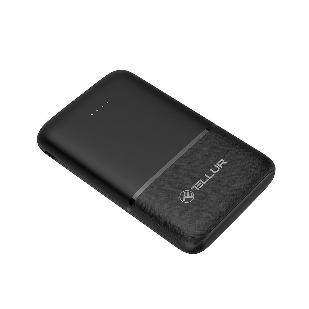 Baterie externă Tellur 5000mAh 2xUSB+USB-C+MicroUSB, negru [8]