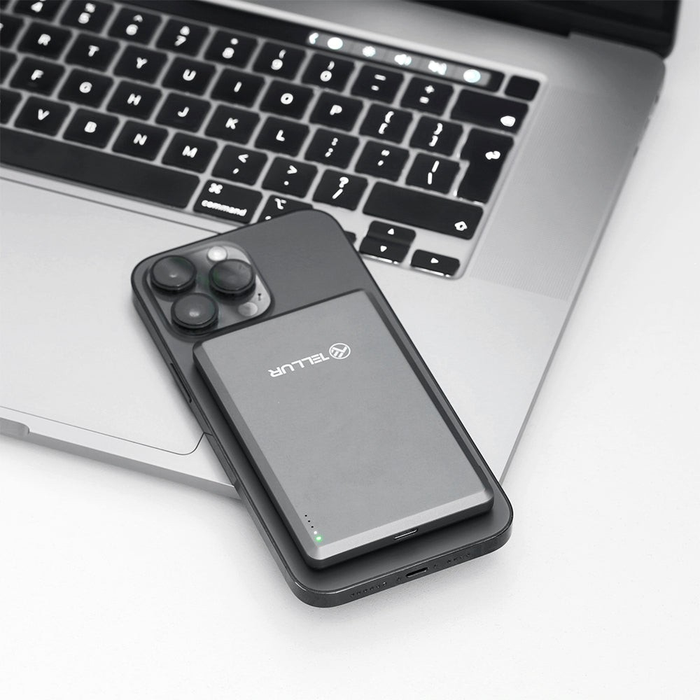 Baterie externă Tellur 5000mAh, PD20W, compatibil MagSafe, gri [7]