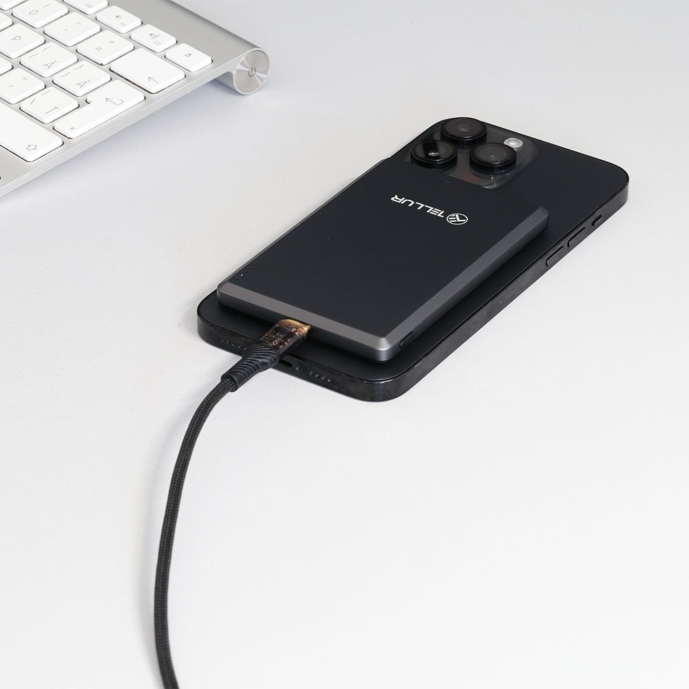 Baterie externă Tellur 5000mAh, PD20W, compatibil MagSafe, gri [12]