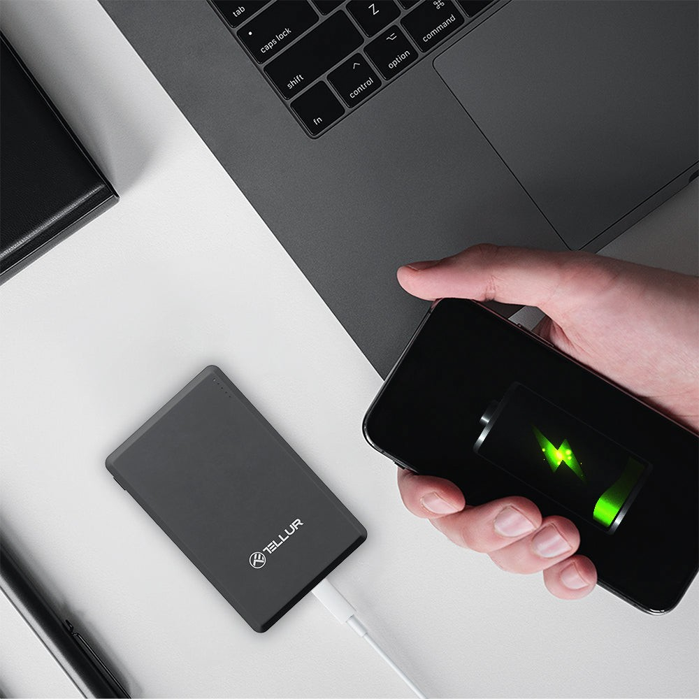 Baterie externă Tellur 5000mAh, PD20W, compatibil MagSafe, gri [5]
