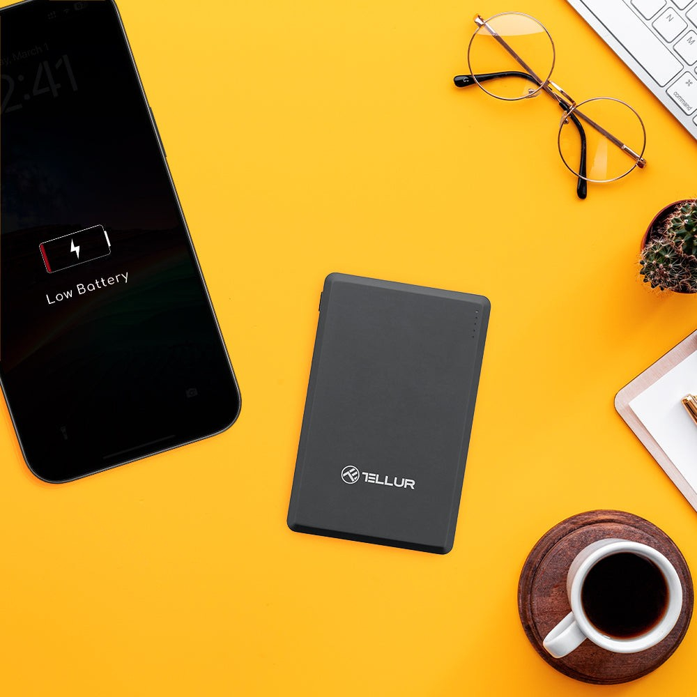 Baterie externă Tellur 5000mAh, PD20W, compatibil MagSafe, gri [10]