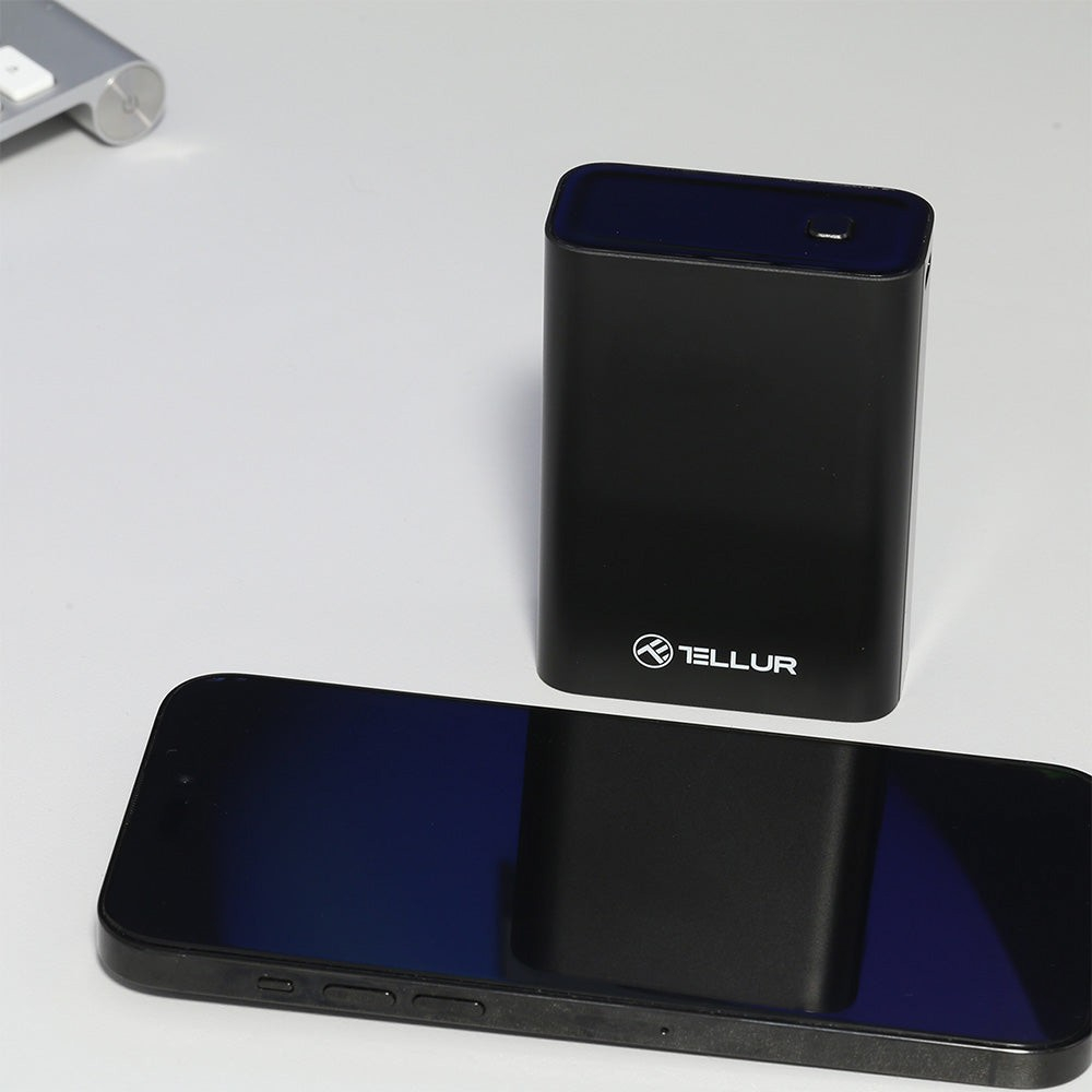 Baterie externă Tellur Compact Pro PD702 20000mAh QC3.0 22.5W + PD20W, LCD display, negru [5]