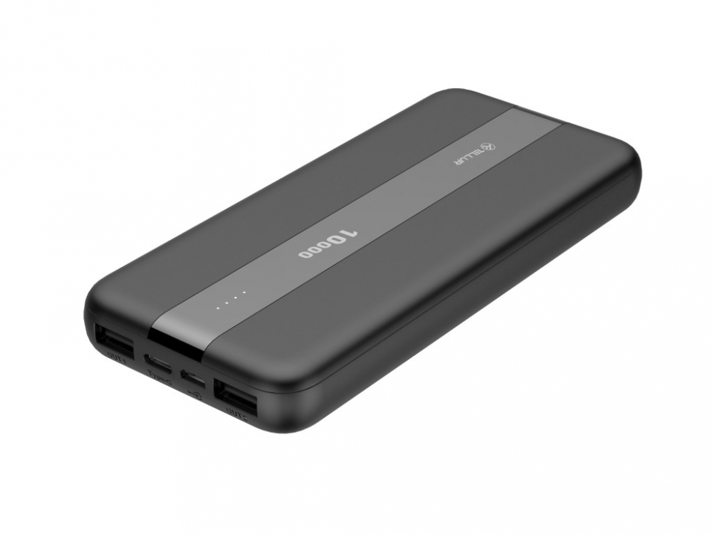 Baterie externă Tellur PBC103 10000mAh 2xUSB+Type-C+MicroUSB, negru [2]