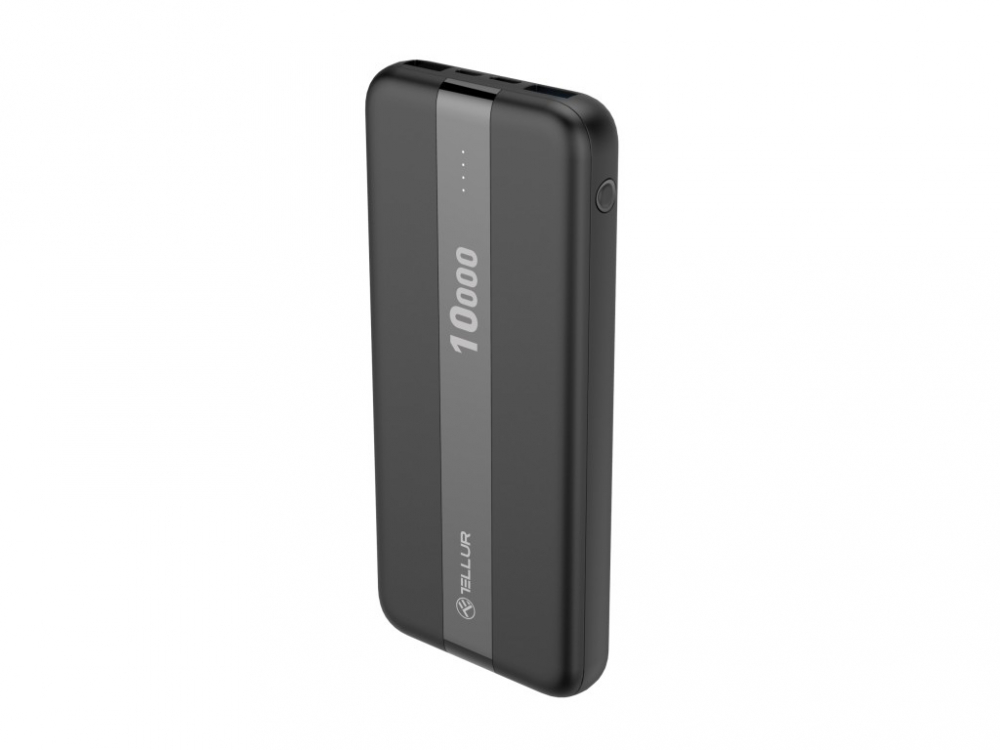 Baterie externă Tellur PBC103 10000mAh 2xUSB+Type-C+MicroUSB, negru [1]