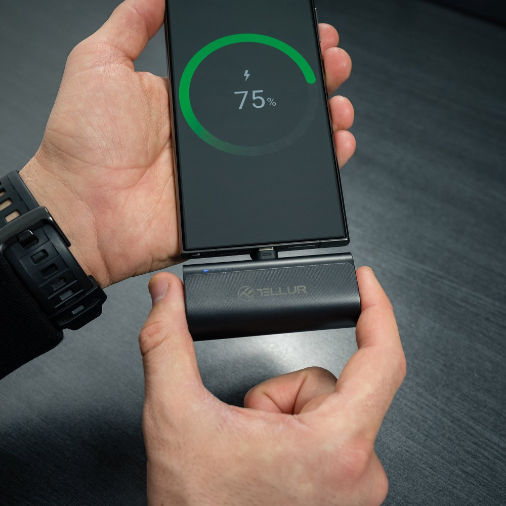 Baterie externă Tellur PD201 5000mAh, QC3.0 18W + PD20W, USB-C, negru [7]