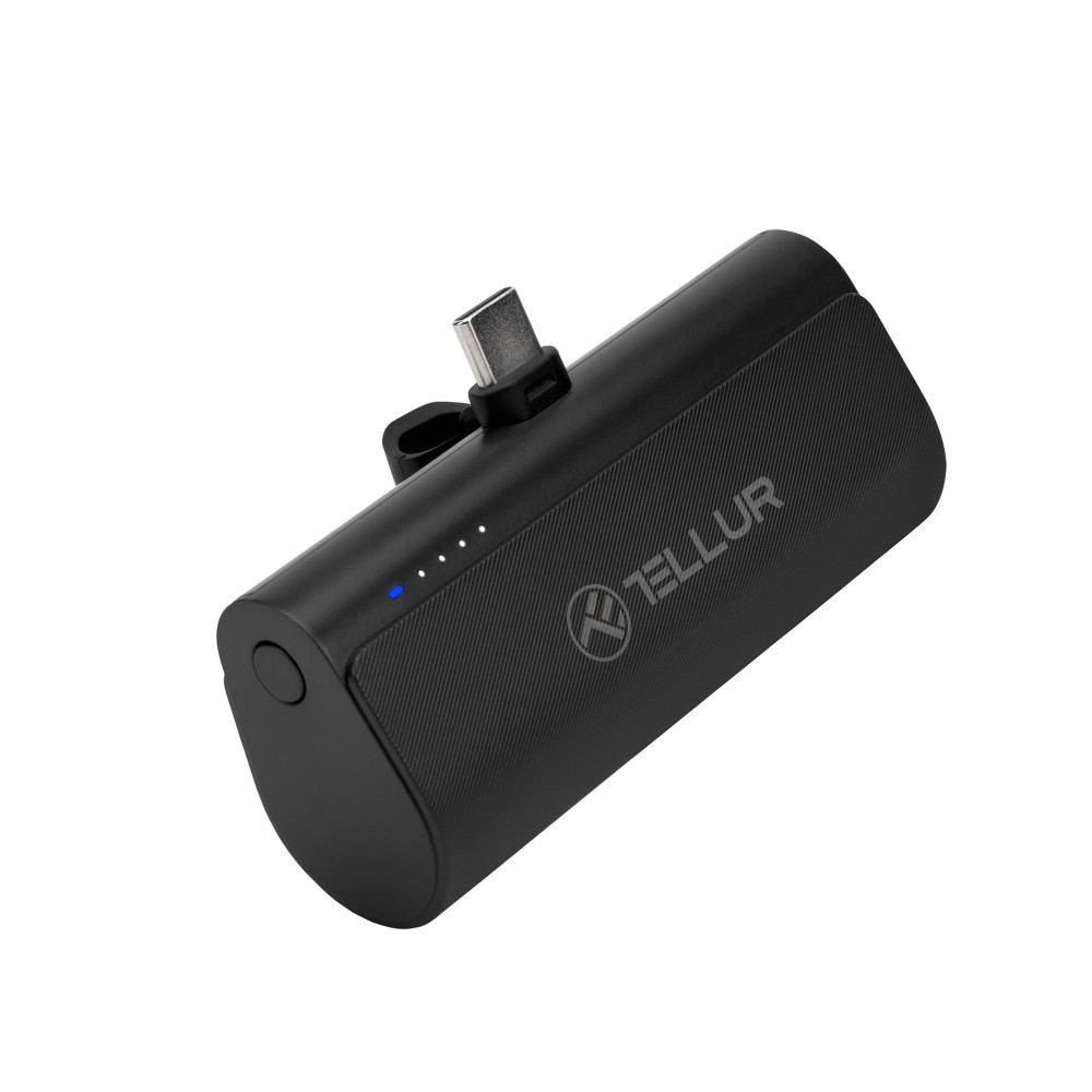 Baterie externă Tellur PD201 5000mAh, QC3.0 18W + PD20W, USB-C, negru [2]