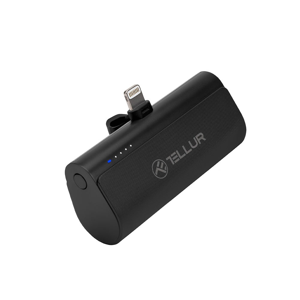 Baterie externă Tellur PD203 5000mAh, QC3.0 18W + PD20W, Lightning, negru [2]