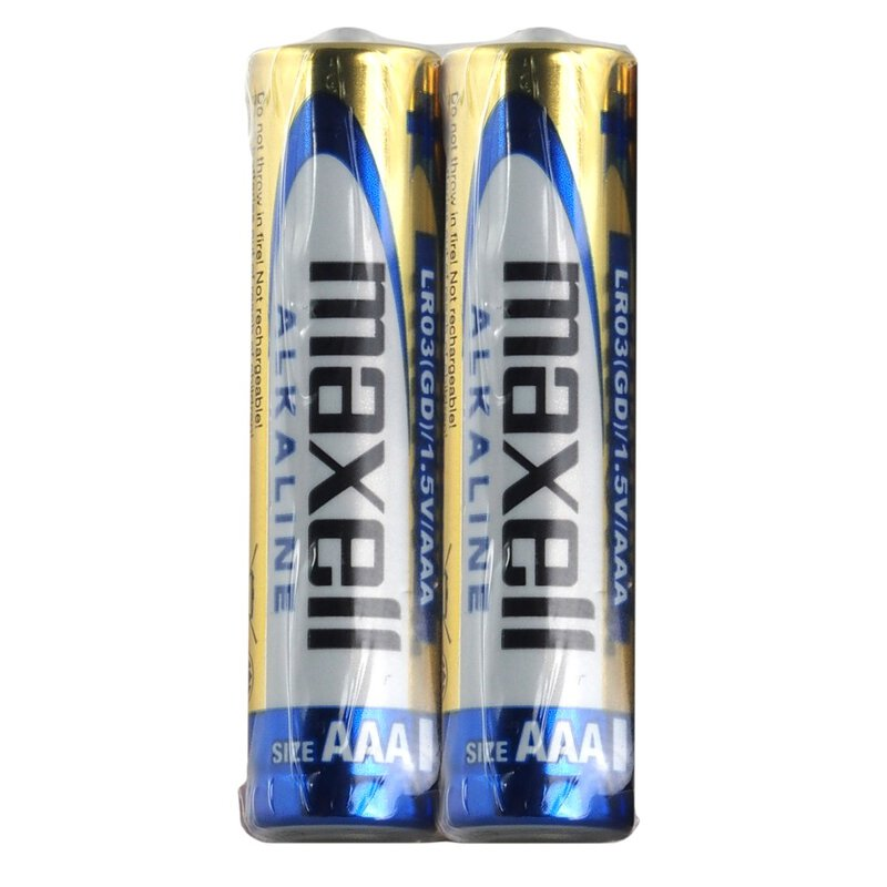Baterie Maxell AAA / LR3, 1.5V, alcalina, LR03-MX/2P / 72608, set 2 buc [2]