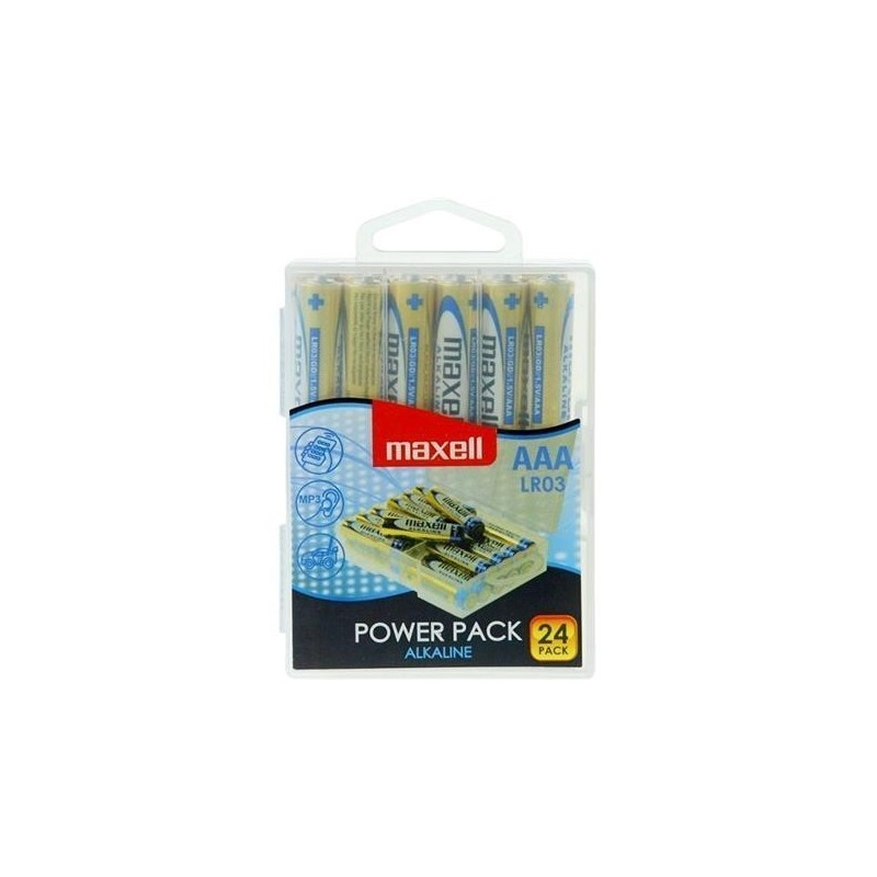 Baterie Maxell AAA / LR3, 1.5V, alcalina, set 24 buc [2]
