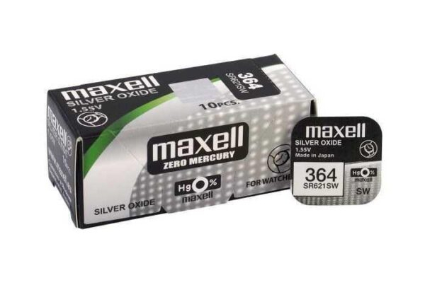 Baterii v364 ag1 sr621sw 1.55v blister maxell [2]