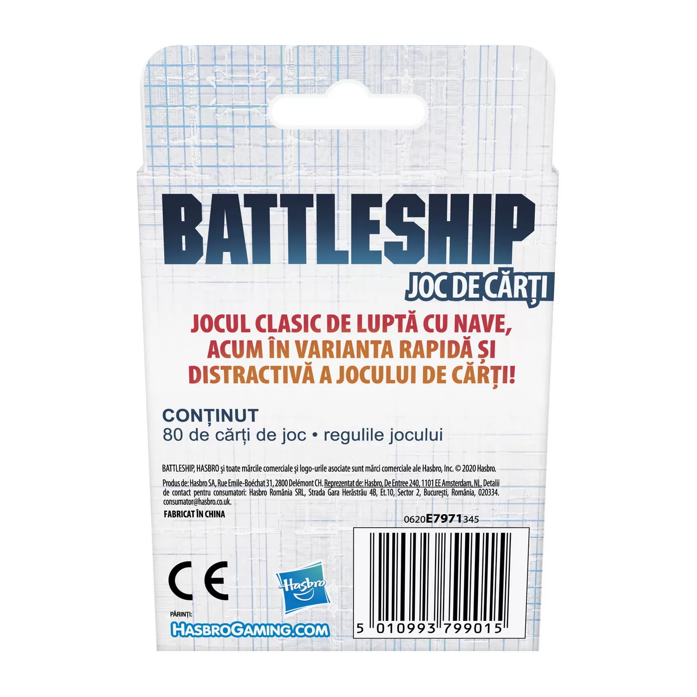 Battleship, Joc de Carti in limba romana, 7 ani+, varsta de la 7 ani la +15 ani [5]
