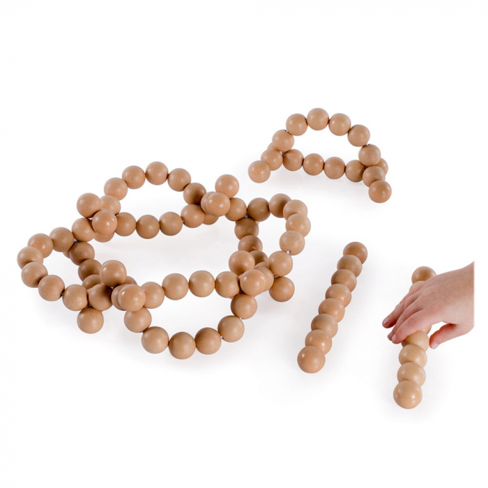 BendiBeads Natural, margele flexibile, Guidecraft, 3-9 ani [5]