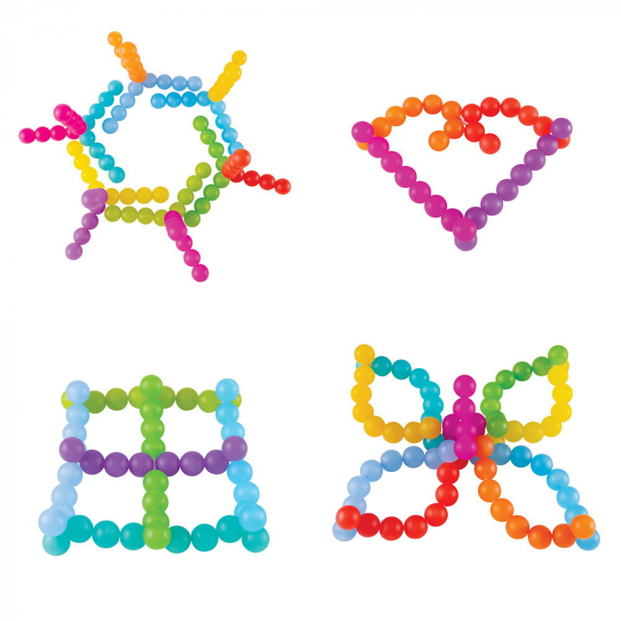 BendiBeads Rainbow, margele flexibile, Guidecraft, 3-9 ani [5]
