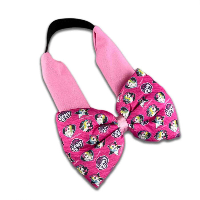 Accesorii Par, Bentita Elastica cu fundita, My Little Pony, Magenta [2]