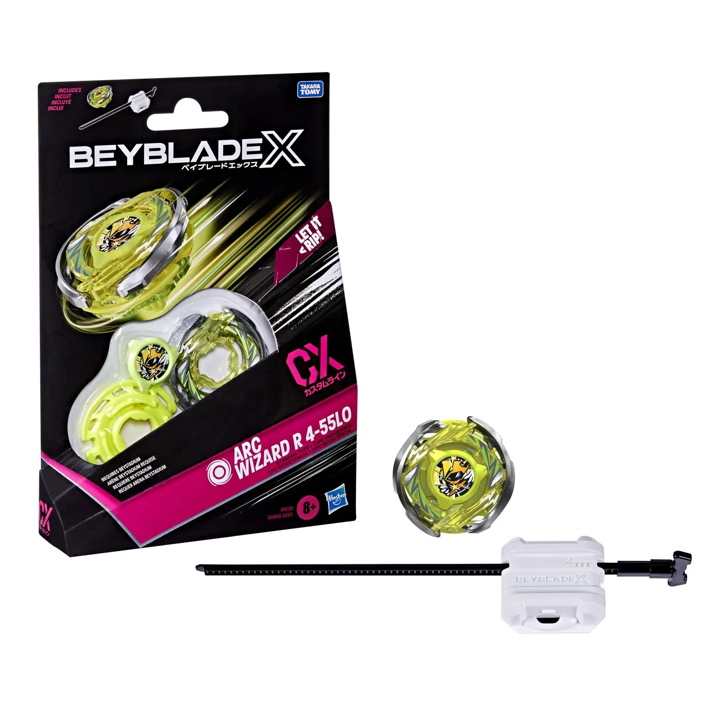 Beyblade x let it rip set lansator si roata arc wizard r 4-55l0, copii varsta 8 ani pana la 12 ani [4]
