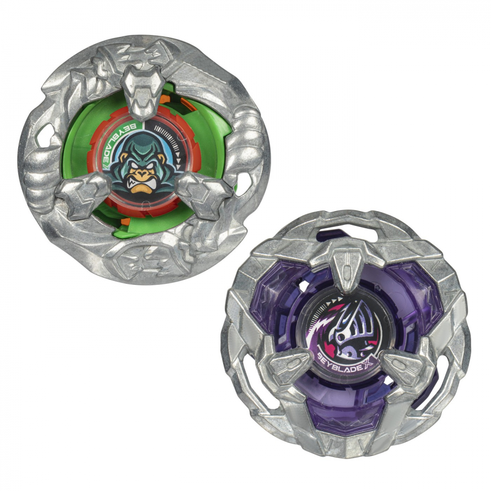 Beyblade x pachet duo yell kong 3-60gb si helm knight 5-80t, varsta de la 8 ani la 14 ani [2]