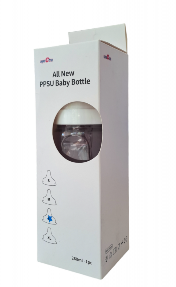 Biberon anticolici premium cu tetina L, bleu (260 ml) [1]