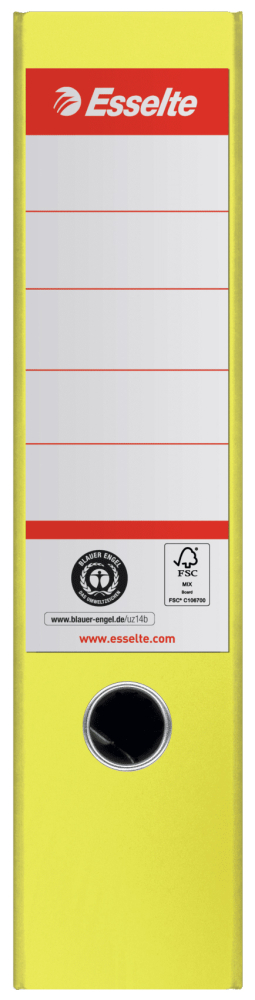 Biblioraft carton reciclat 7.5cm galben nr1 power fsc esselte [2]