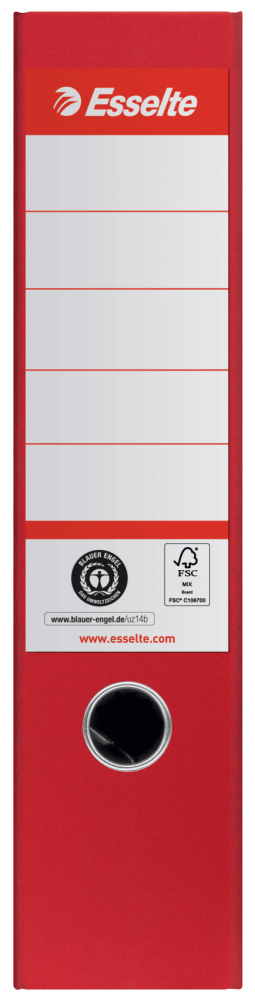 Biblioraft carton reciclat 7.5cm rosu nr1 power fsc esselte [2]