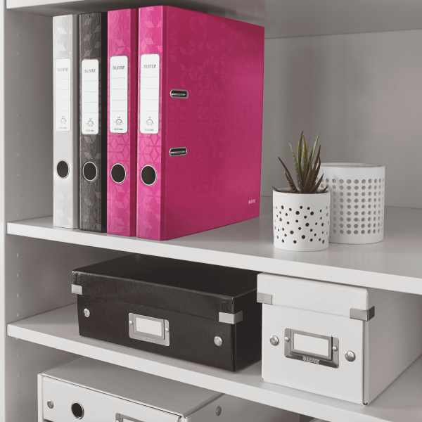 Biblioraft plastifiat 5.2 cm roz metalizat wow leitz [5]