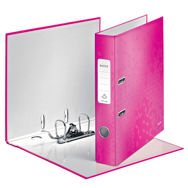 Biblioraft plastifiat 5.2 cm roz metalizat wow leitz [2]