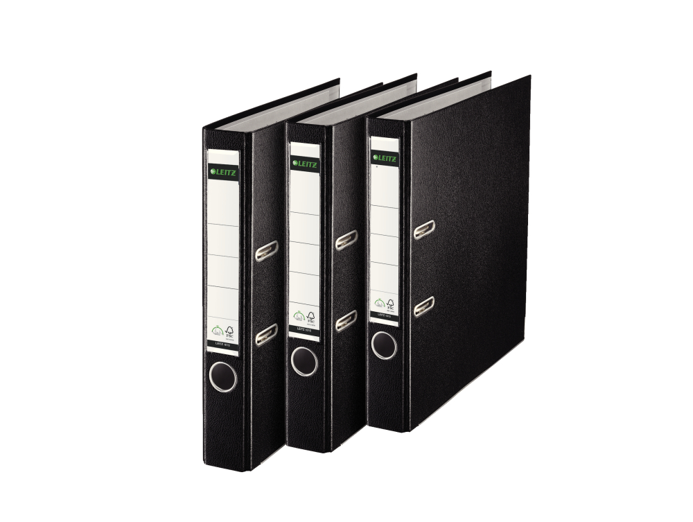 Biblioraft plastifiat 5cm 180g negru leitz [4]