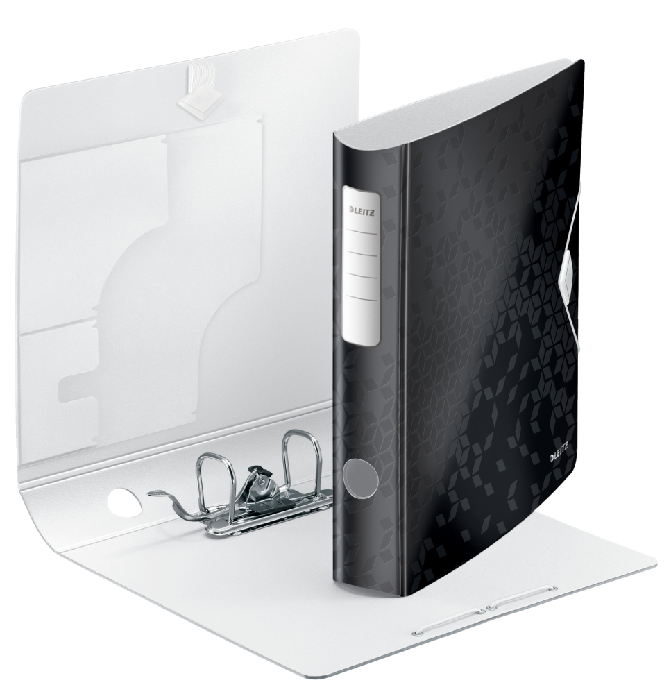 Biblioraft plastifiat 5cm 180grade negru active wow leitz [2]