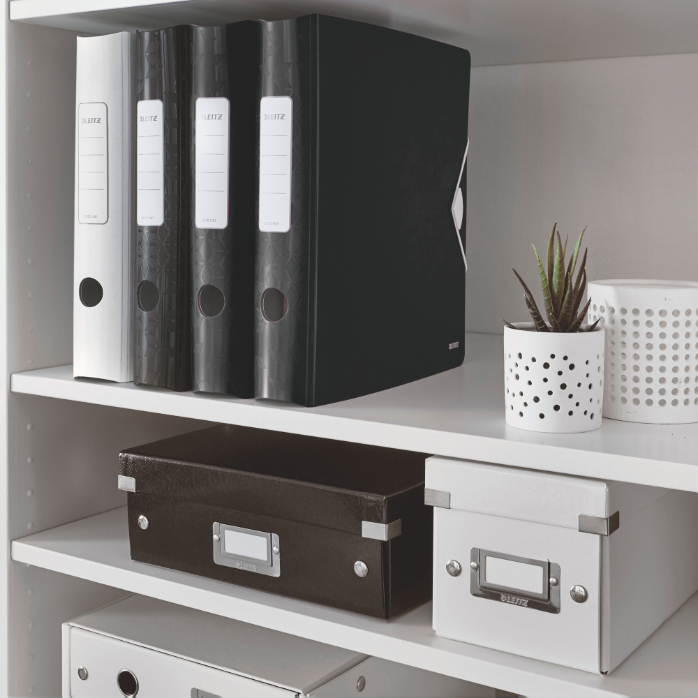 Biblioraft plastifiat 5cm 180grade negru active wow leitz [3]