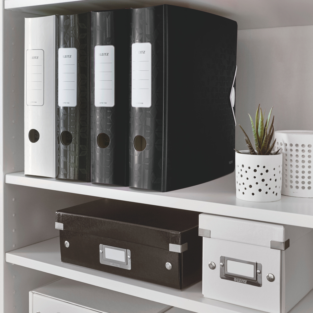 Biblioraft plastifiat 8.2 cm 180grade negru active wow leitz [3]