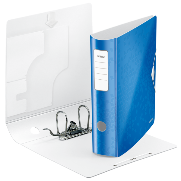Biblioraft plastifiat 8.2cm 180grade albastru active wow leitz [3]