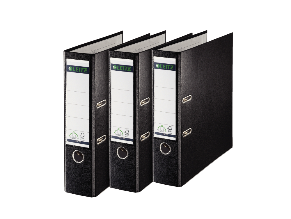 Biblioraft plastifiat 8cm 180grade negru leitz [5]