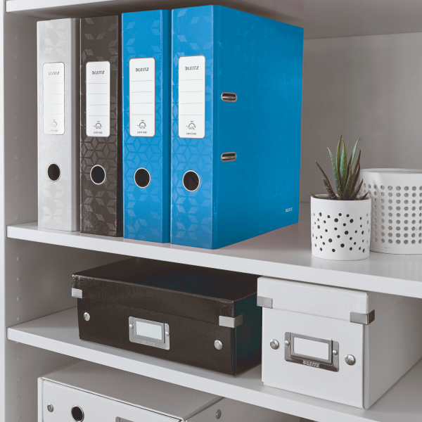 Biblioraft plastifiat 8cm albastru metalizat wow leitz [5]