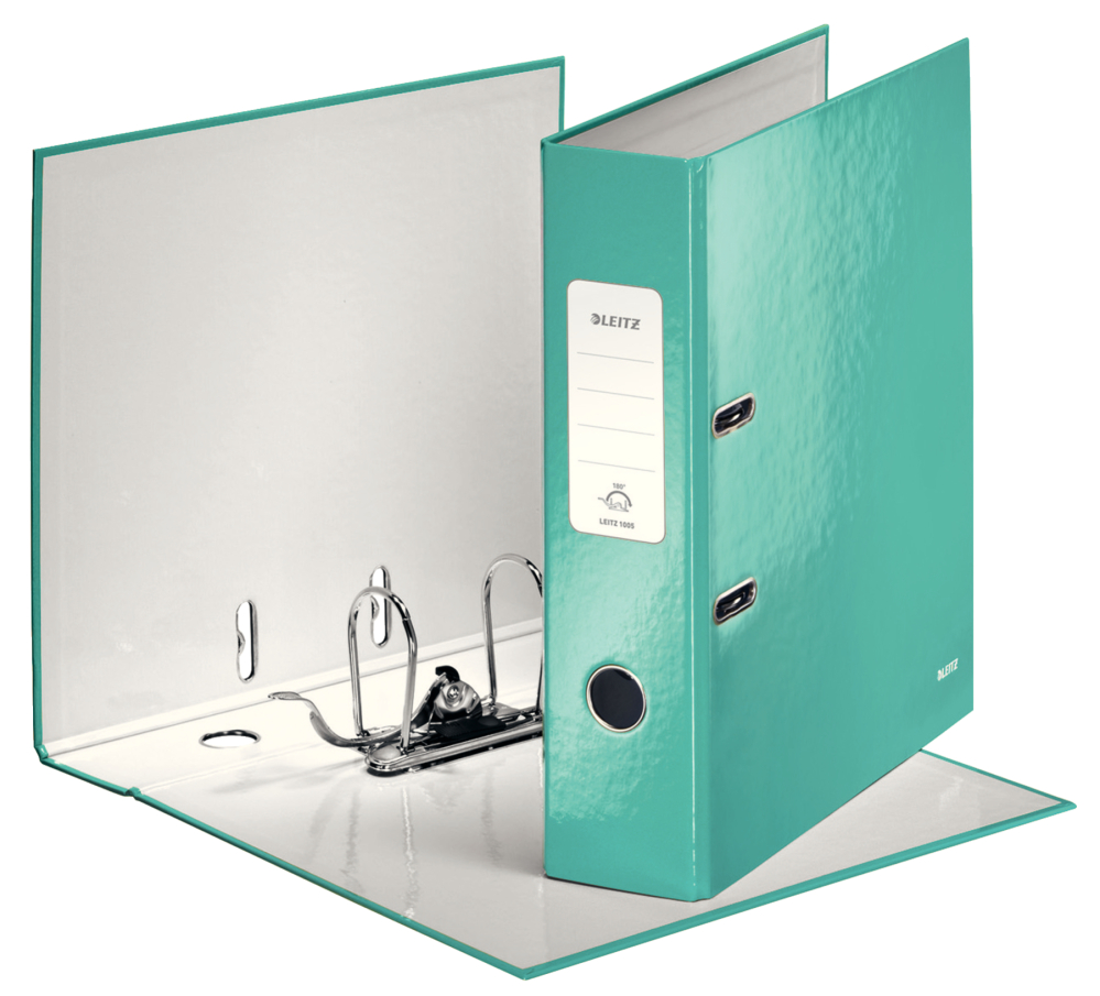 Biblioraft plastifiat 8cm turcoaz metalizat wow leitz [3]