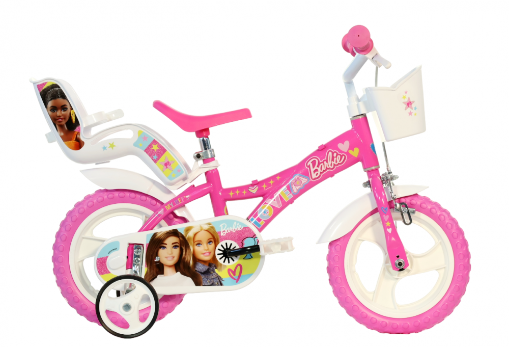 Bicicleta copii 12" - Barbie roz [1]