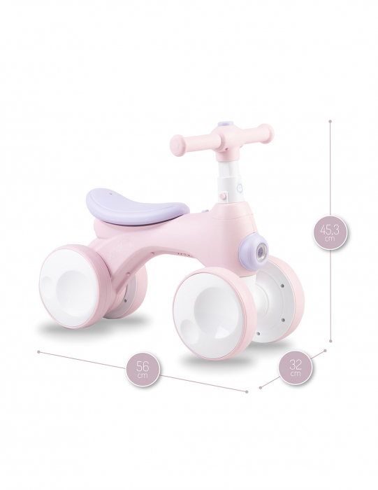 Bicicleta fara pedale pentru Copii 2 ani cu Baloane de Sapun, Sunete [10]